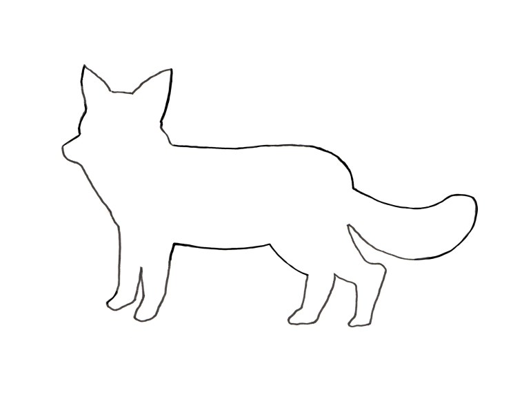 Лиса контур