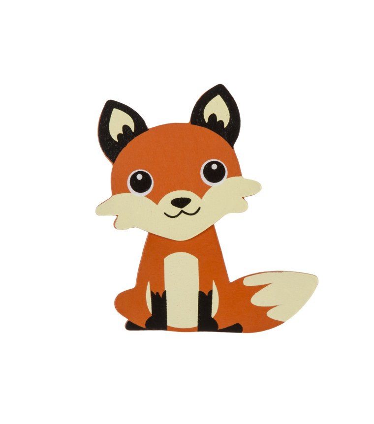 Лисичка трафарет