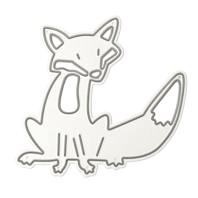 Лиса трафарет для печенья