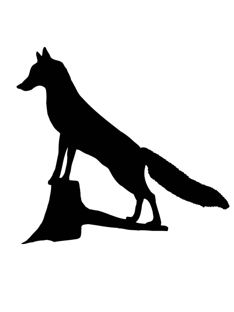 Трафарет лисы