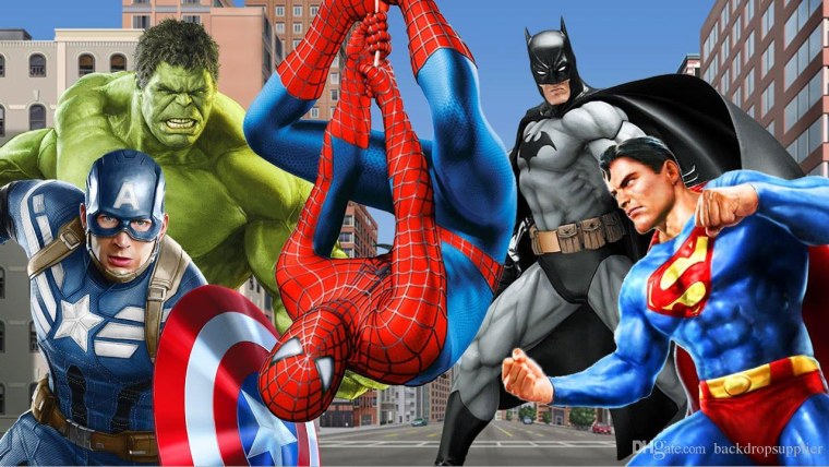 Герой человек паук Халк Бэтмен Супермен человек Америка