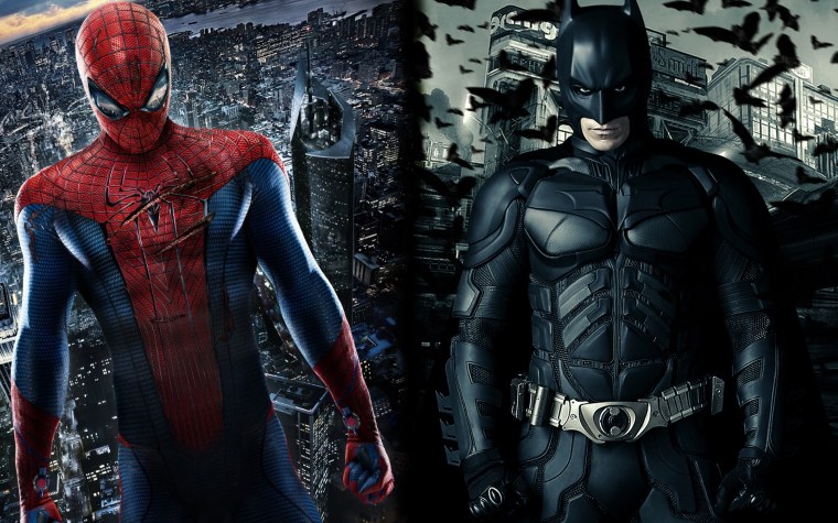 Человек паук и Бэтмен