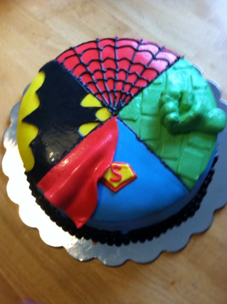Торт человек паук Спайдермен Халк