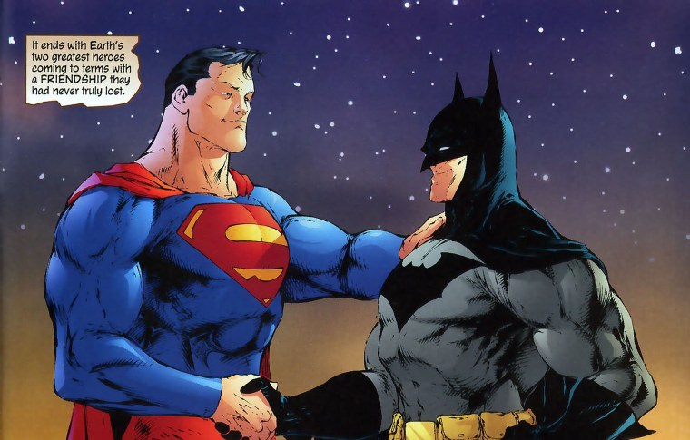 Бэтмен и Супермен друзья