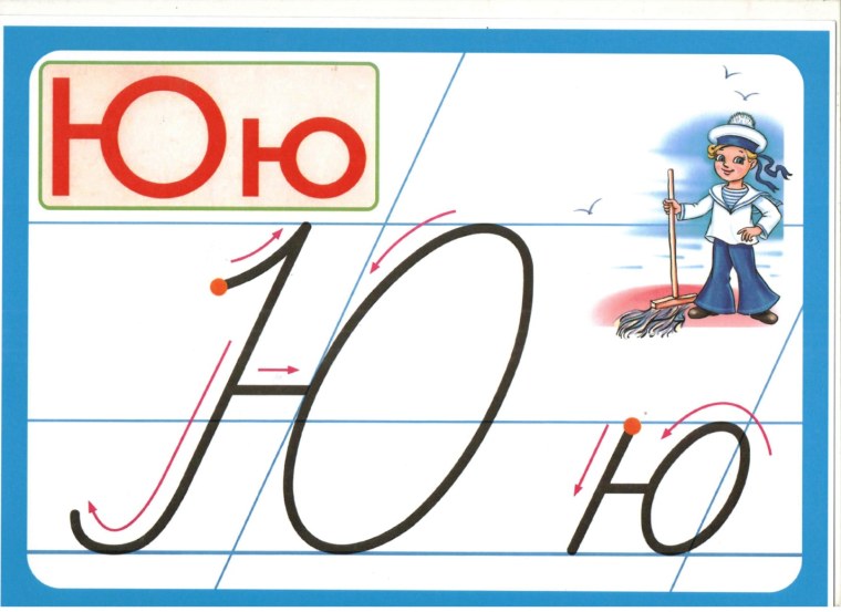 Заглавная и строчная буква ю