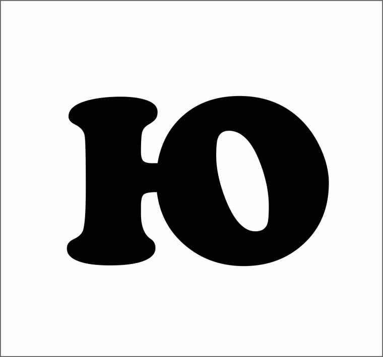 Буква ю черная