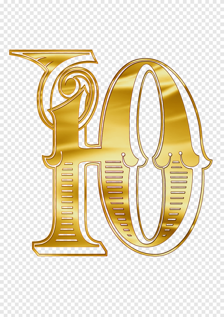 Красивые золотистые буквы