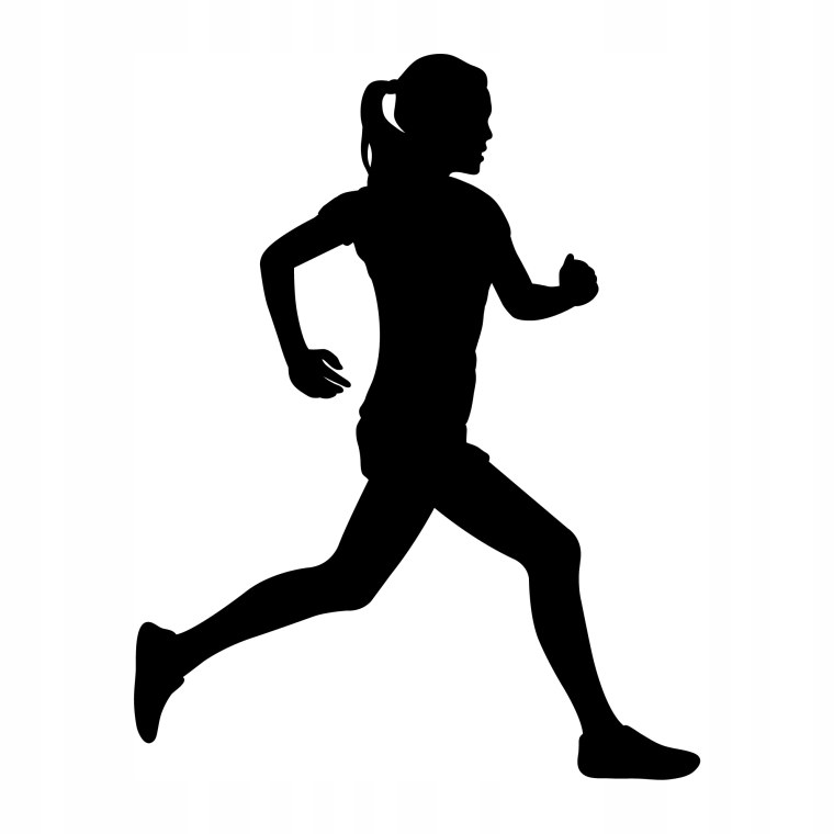 Силуэт бегущего человека