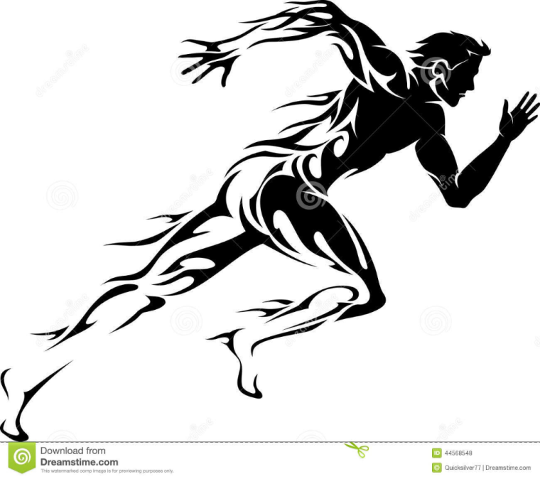 Бегун эскиз