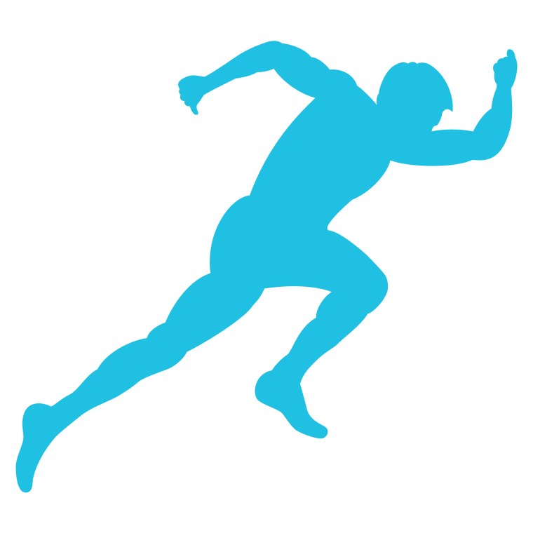 Силуэты спортсменов легкоатлетов