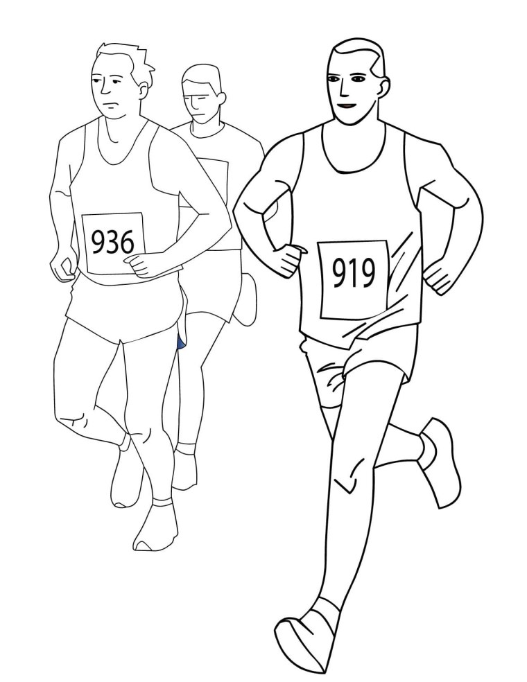 Спортсмен рисунок