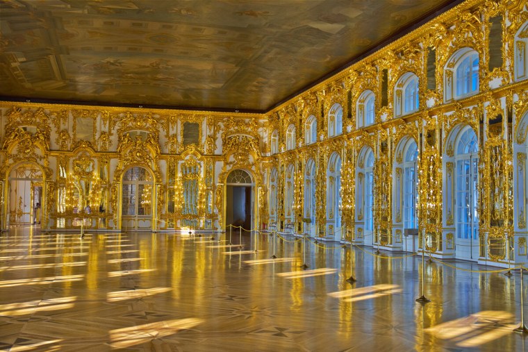 Екатерининский дворец в Царском селе Янтарная комната