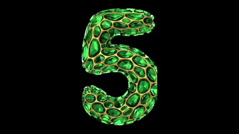 Цифра 5 динозавр