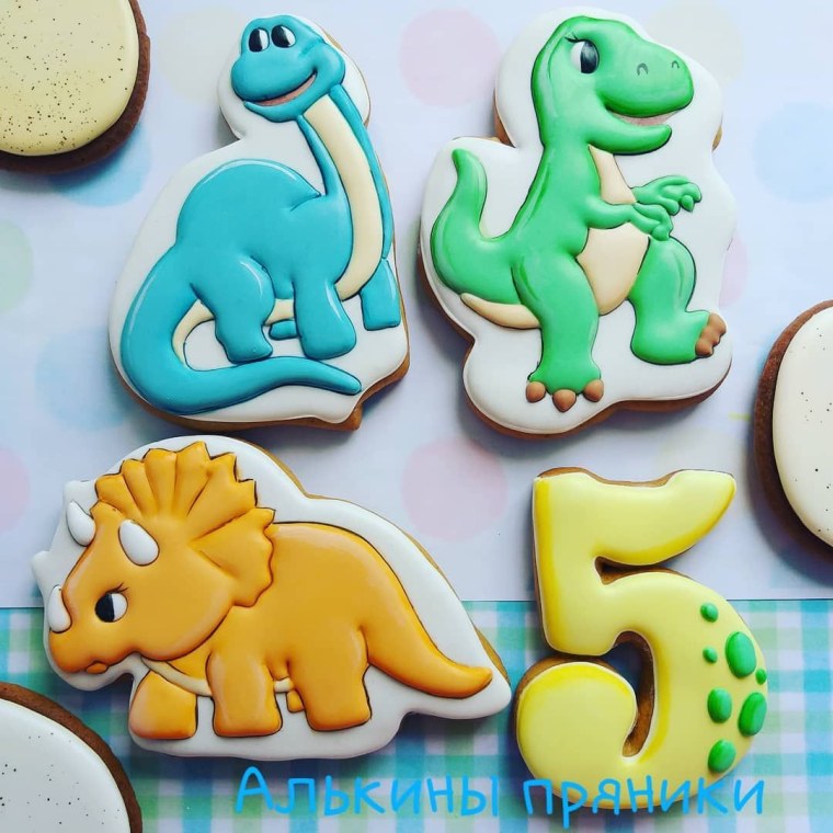 Пряник Топпер динозавр