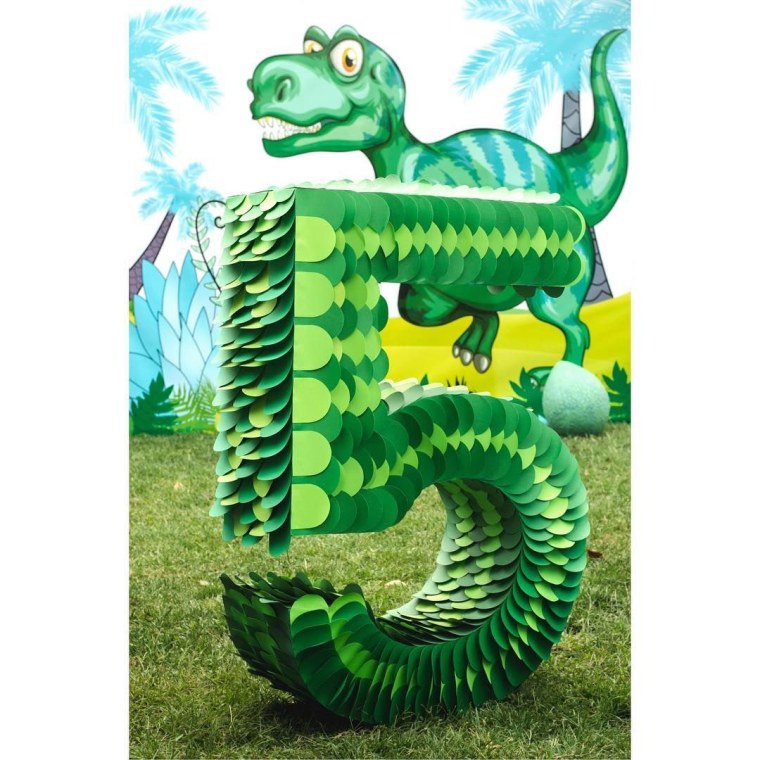 Цифры в стиле динозавров