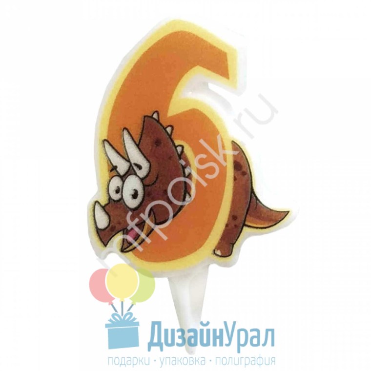 Свечи динозавры для торта