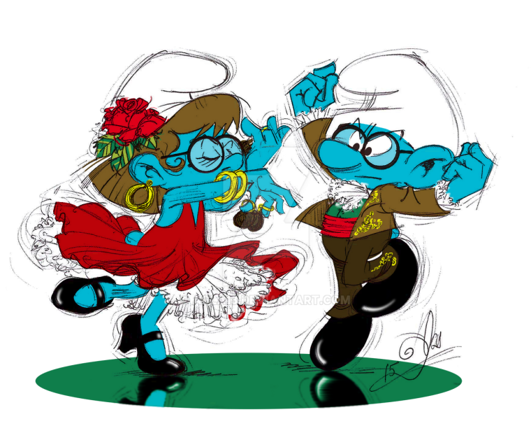 Брэйни Смурф и Смурфетта