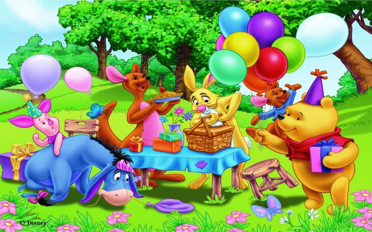Винни пух Дисней с днем рождения