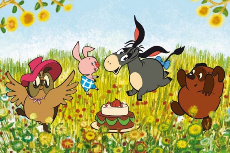 Мультфильм Винни пух ослик