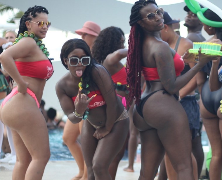 Ebony Club Party naked