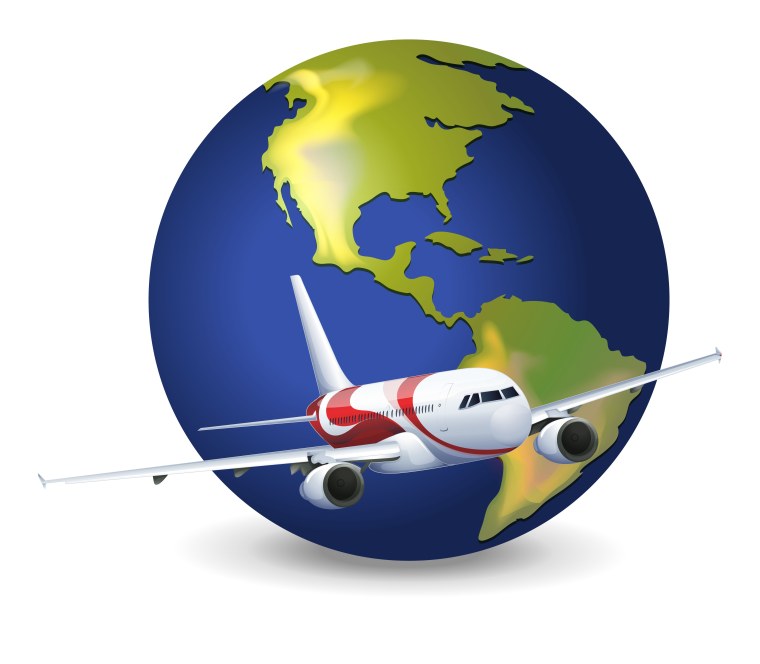 Самолет вокруг земного шара