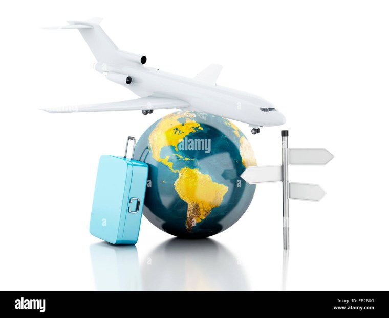 Самолет на фоне земного шара