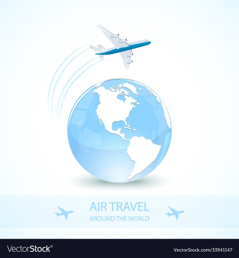 Самолет с земным шаром силуэт