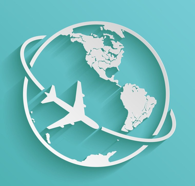 Татуировка земной шар и самолет