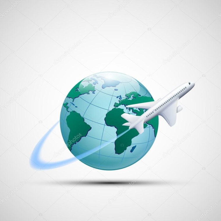 Самолет вокруг земли