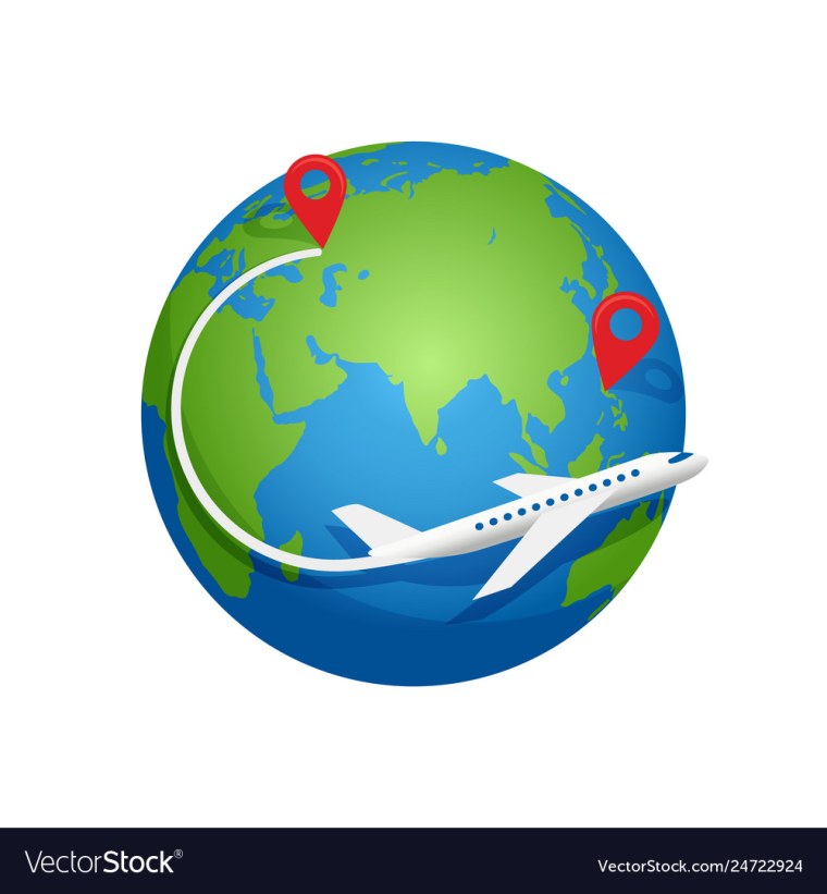 Самолет вокруг земного шара