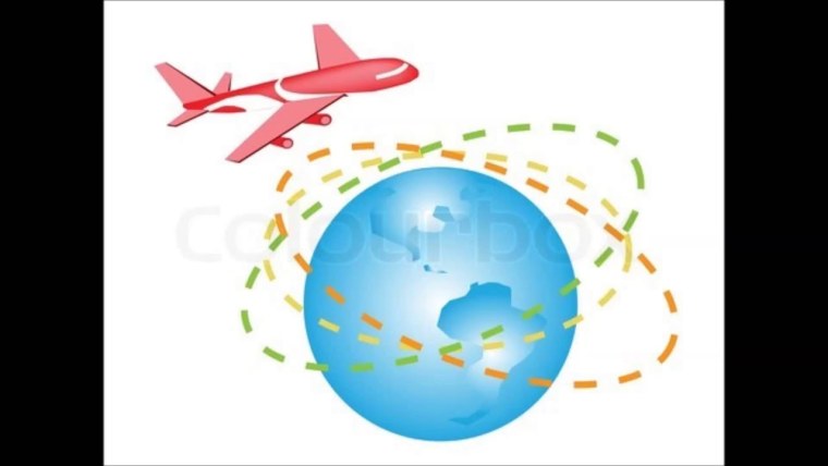 Самолет вокруг земли