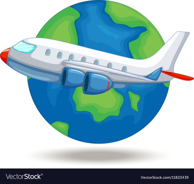Самолет вокруг земли