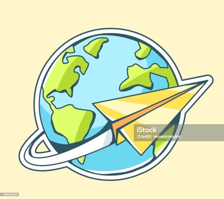 Самолет вокруг планеты