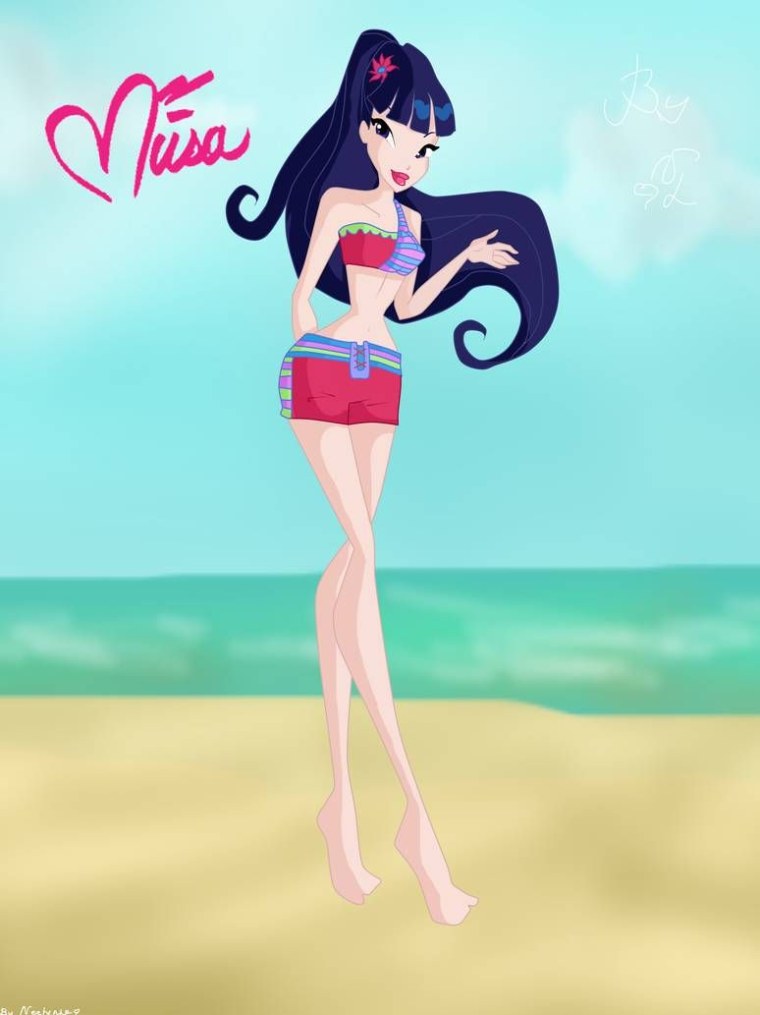 Муза клуб Винкс в купальнике 3д