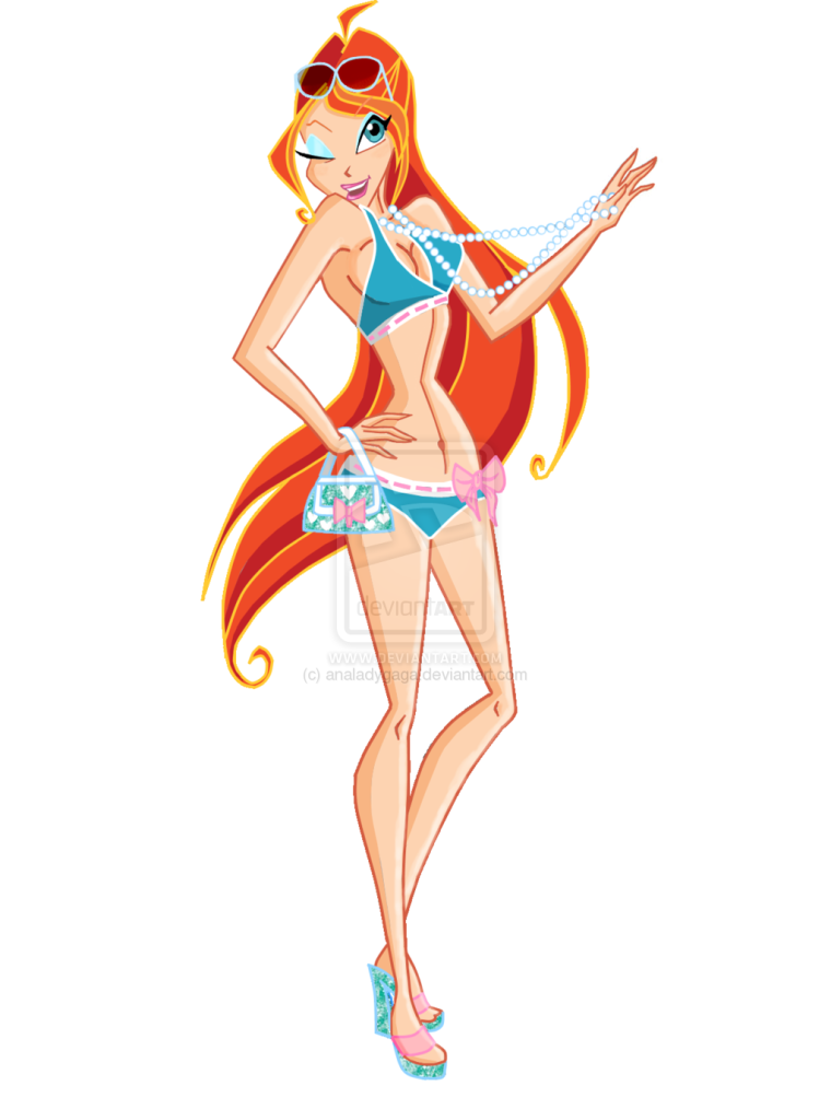 Стелла Флора и Блум в купальниках