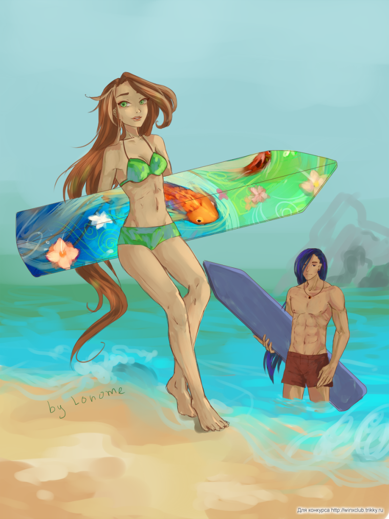 Винкс пляж арт