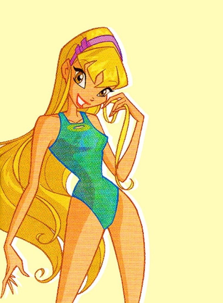 Стелла Флора и Блум в купальниках