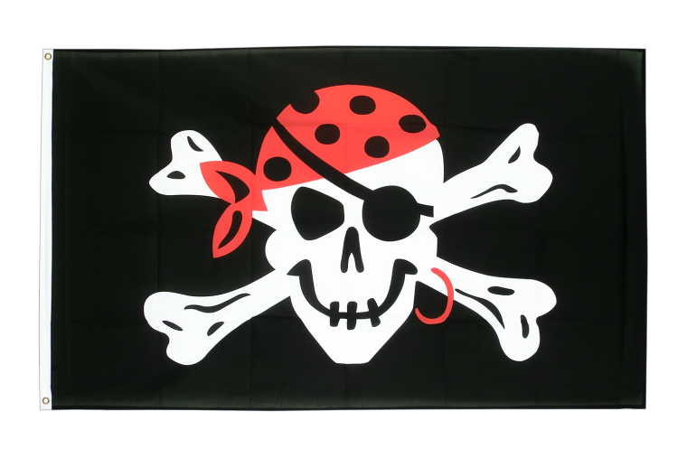 Флаги пиратов пьющий веселый Роджер