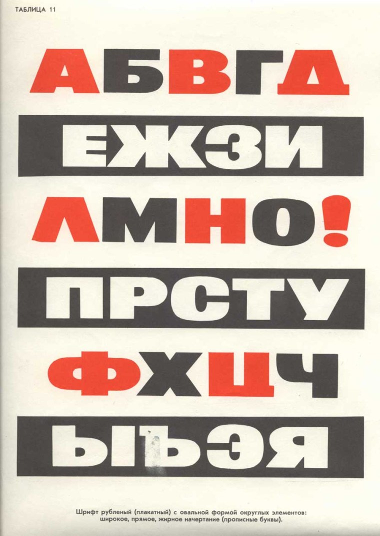 Плакатный шрифт