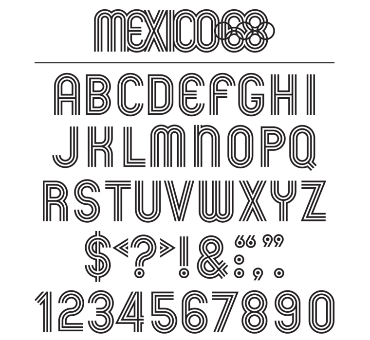 Шрифт олимпиада 80