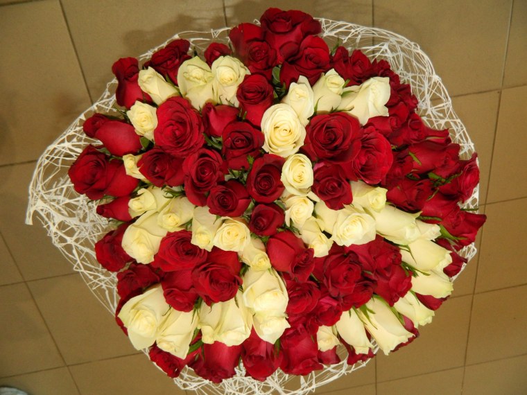 Букет из 55 роз