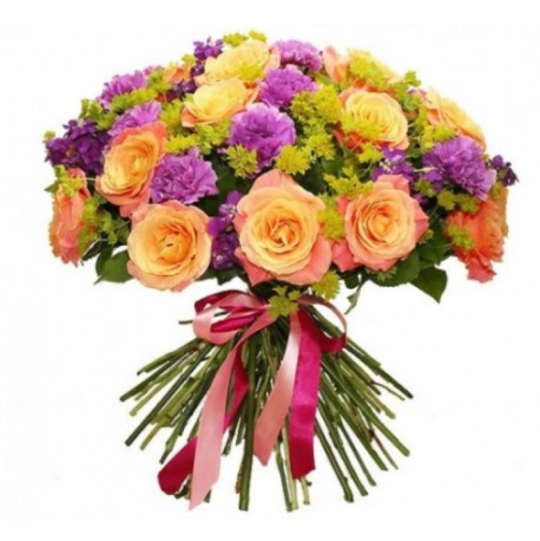 Букет цветов с юбилеем