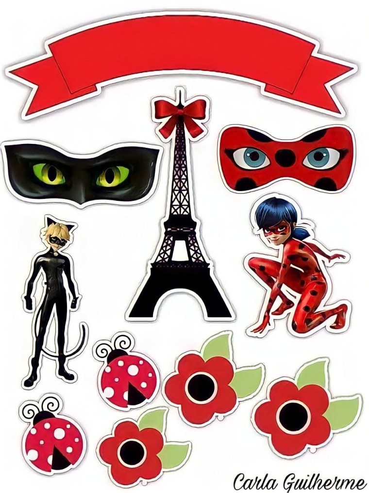 Леди баг топперы