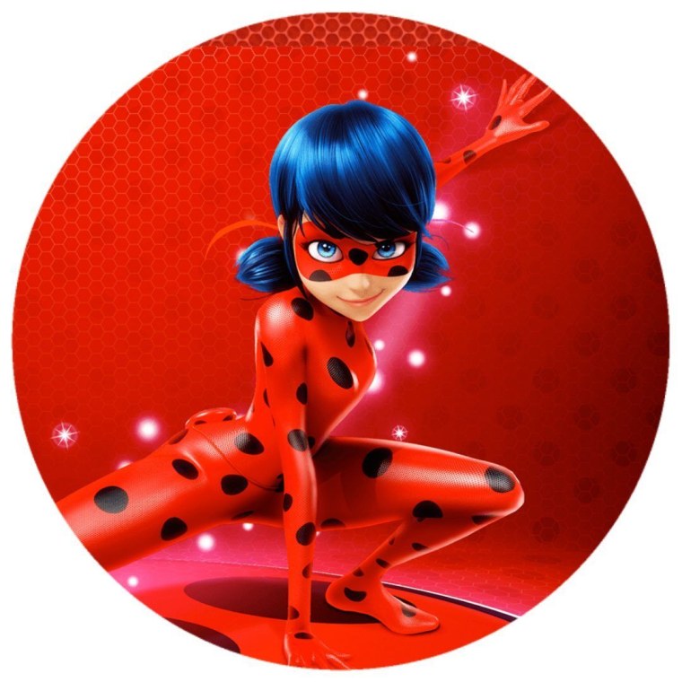 Леди баг сахарная печать