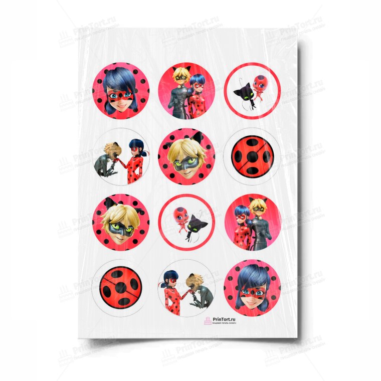 Леди баг печать на сахарной бумаге