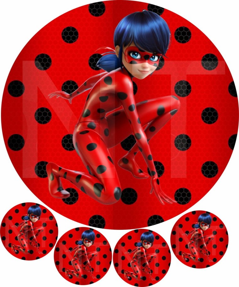 Леди баг сахарная печать