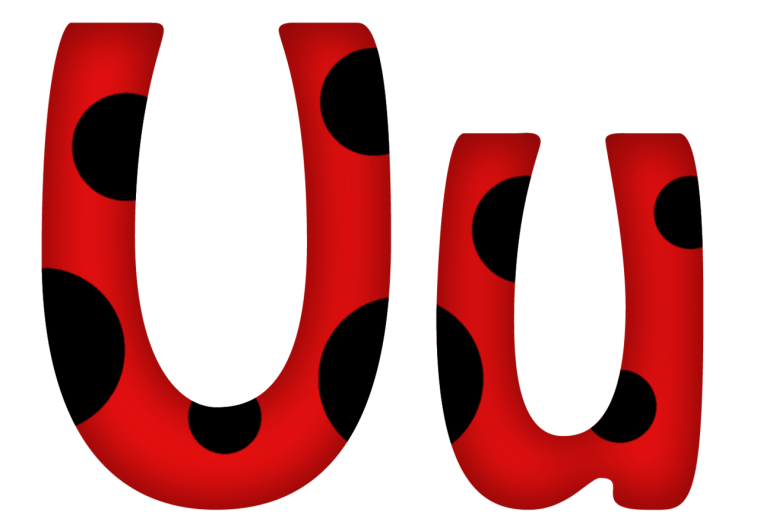 Буквы в стиле Божьей коровки