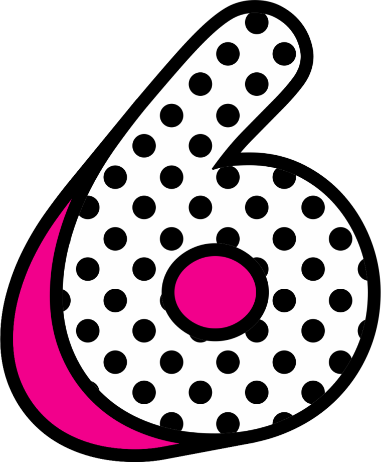 Цифра 6 в стиле ЛОЛ