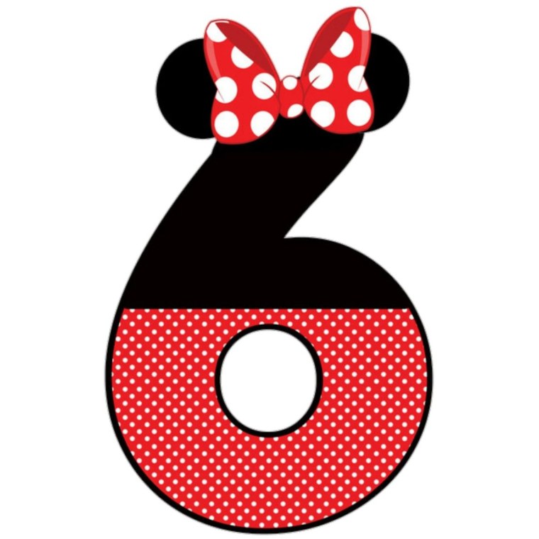 Цифры Минни Маус