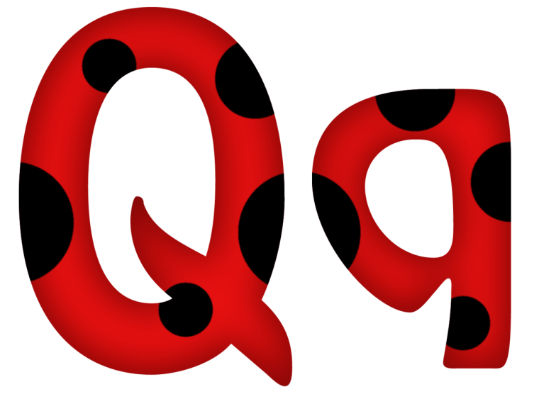 Буквы в стиле Божьей коровки